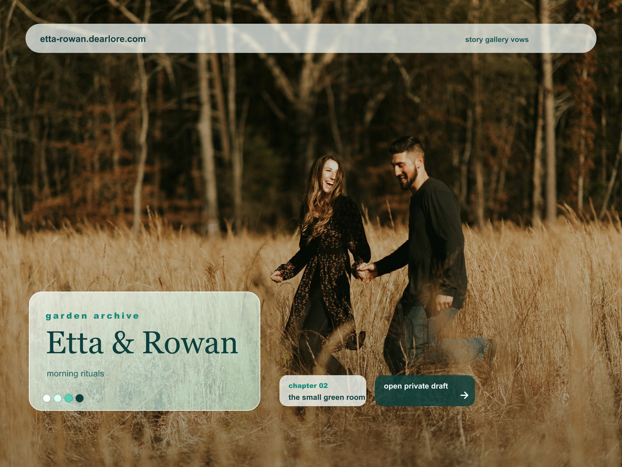 Generated Glass Atrium couple website demo