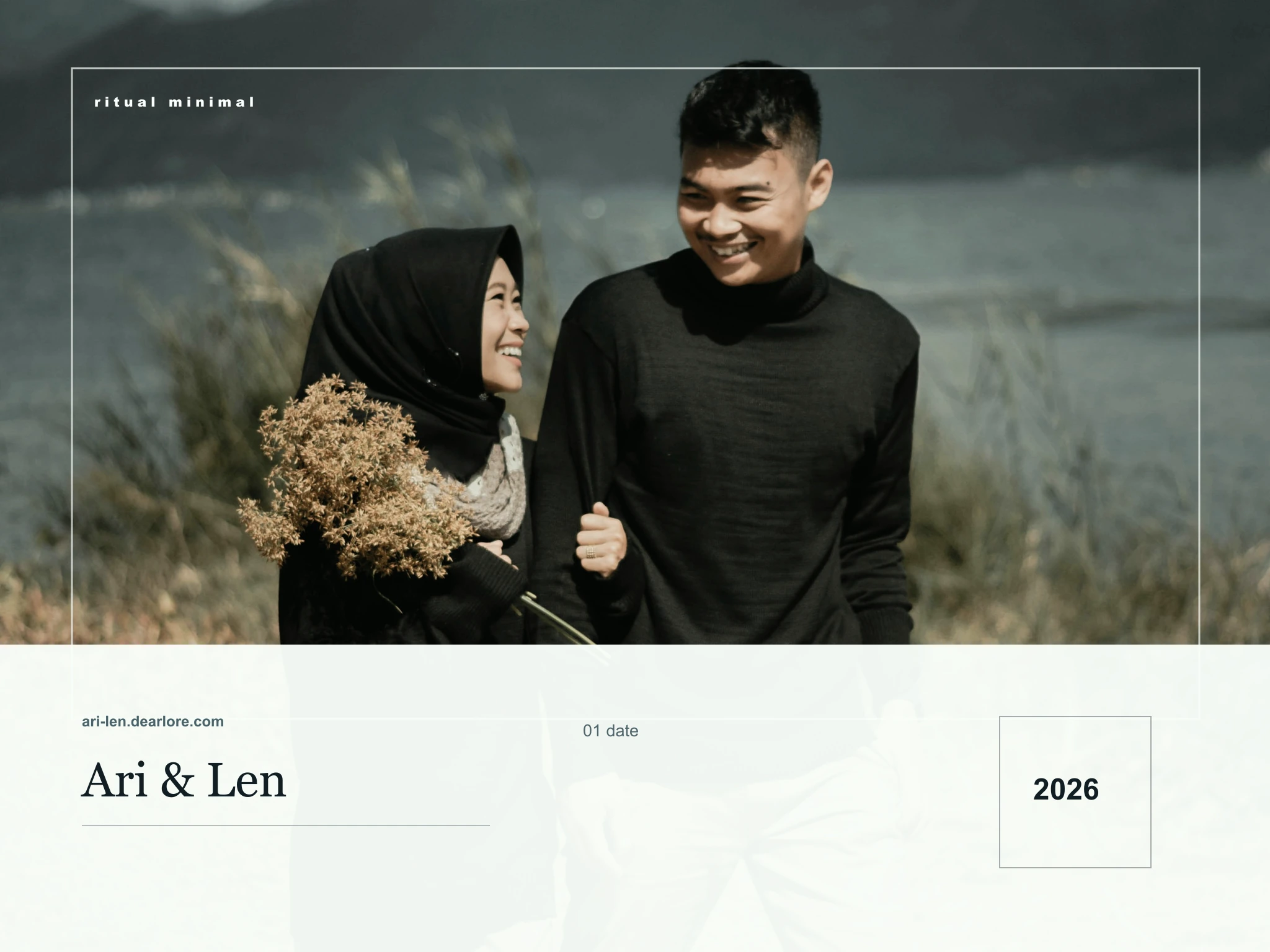 Generated minimal couple website demo