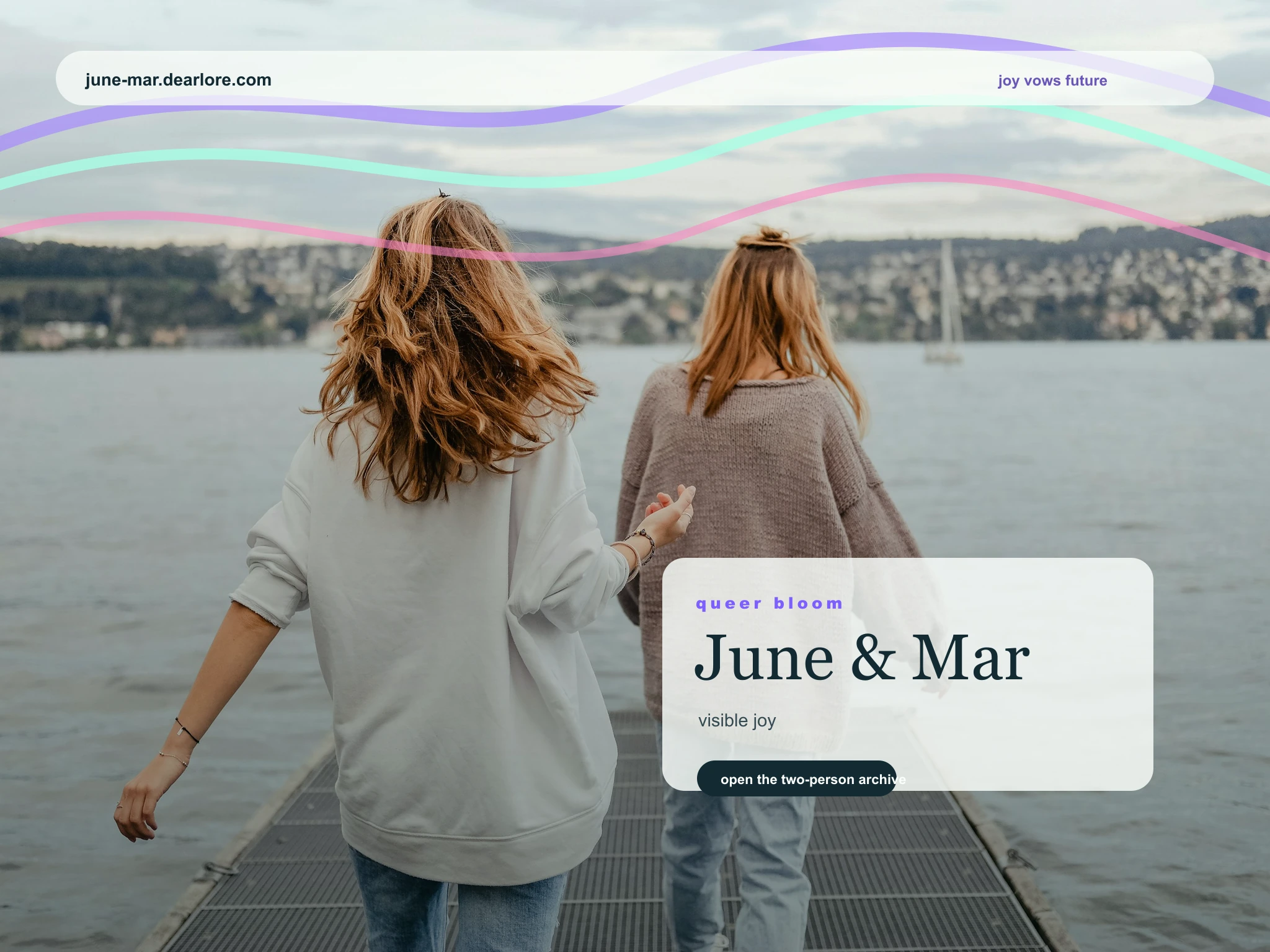 Generated chosen family couple website demo